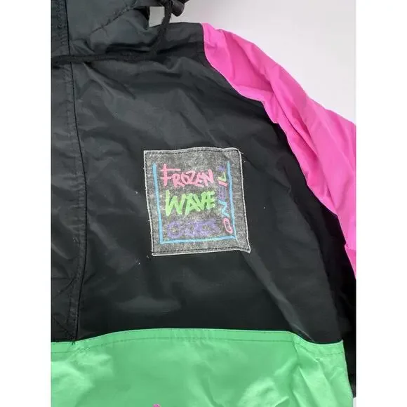 Vintage 80S/90S O’neill Futures Shock Jacket Small Pullover Quarter Zip/Snap - Picture 7 of 12